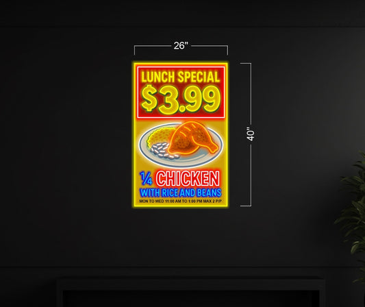 LUNCH SPECIAL $3.99 | LED Neon Sign (waterproof sign)