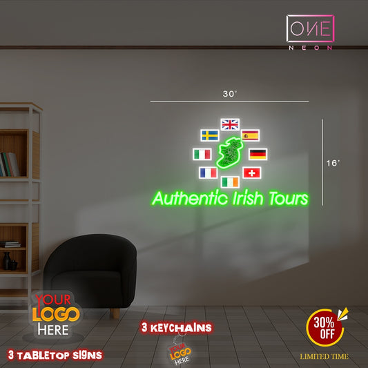 Authentic Irish Tours | LED Neon Sign