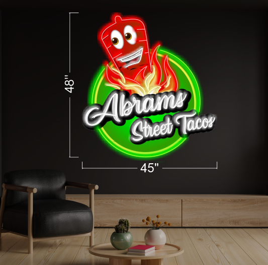 ABRAMS STREET TACOS | LED Neon Sign