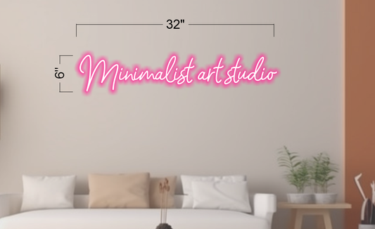 Minimalist art studio | Led Neon Sign