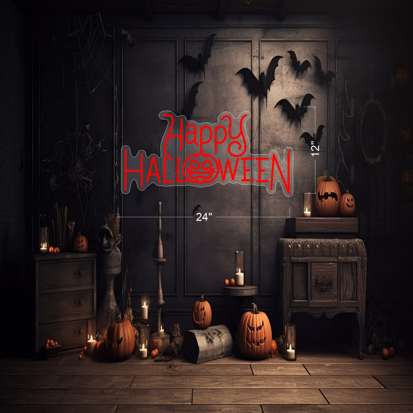 Happy Halloween LED Neon Sign