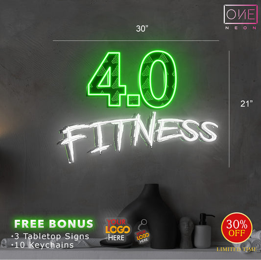 4.0 FITNESS| LED Neon Sign