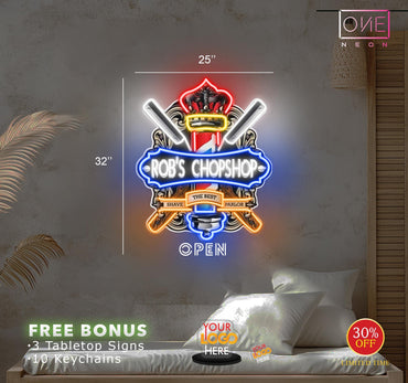 ROB'S CHOPSHOP | Led Neon Sign (2 signs)