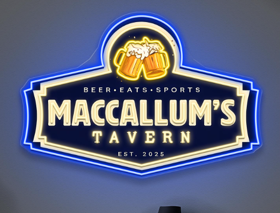 MACCALLUM'S | LED Neon Sign