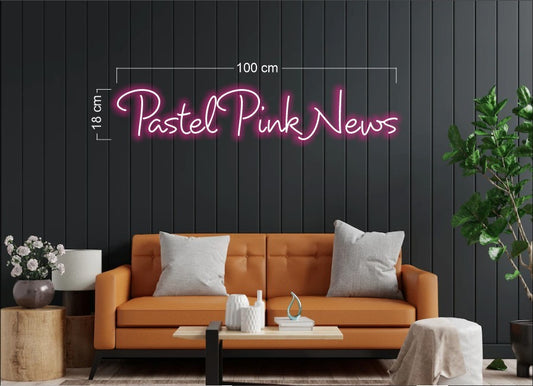 Pastel Pink News | LED Neon Sign