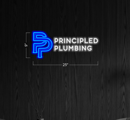 PRINCIPLED PLUMBING | LED Neon Sign