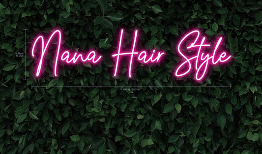 Nana Hair Style | LED Neon Sign