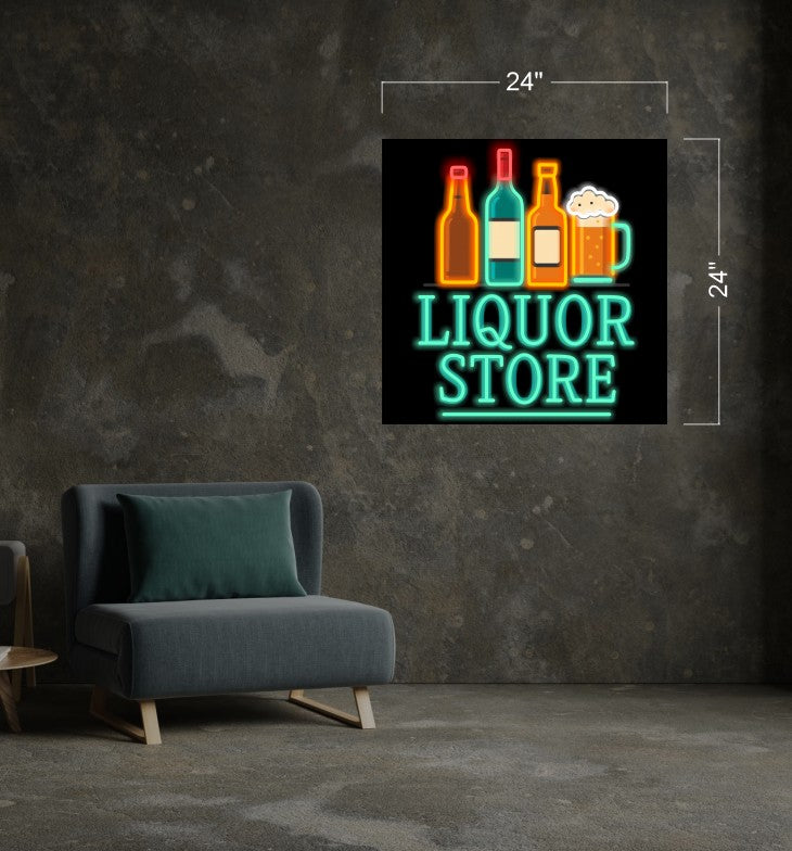 PIZZA SIGNS + PIE GUYS + OPEN + LIQUOR + GROCERY + HOOKAH | LED Neon Sign (14 signs)
