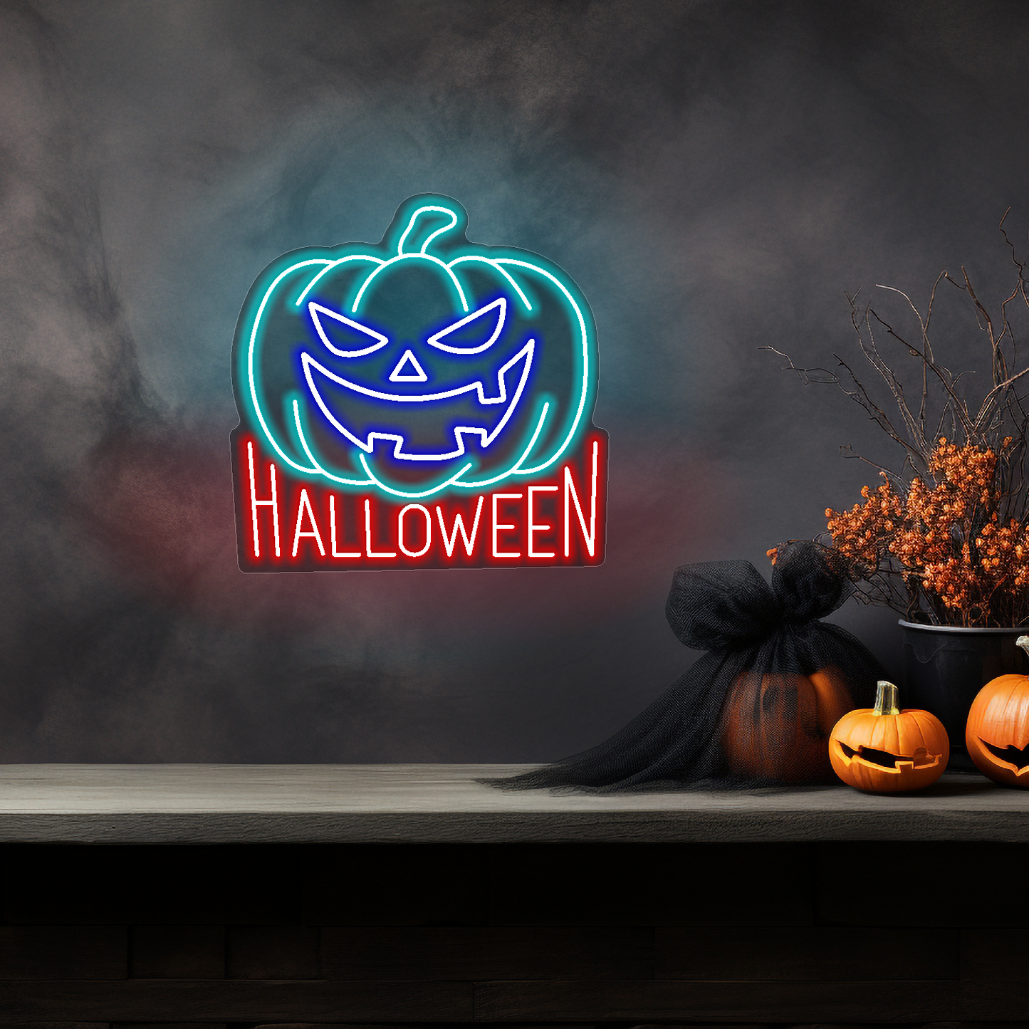 Halloween Pumpkin LED Neon Sign