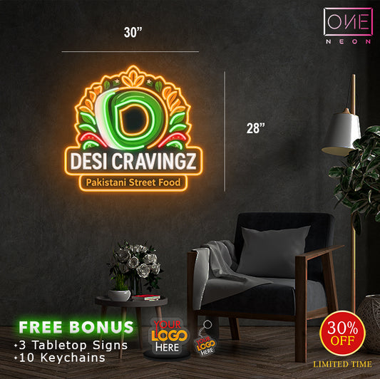 DESI CRAVINGZ| LED Neon Sign (OUTDOOR)