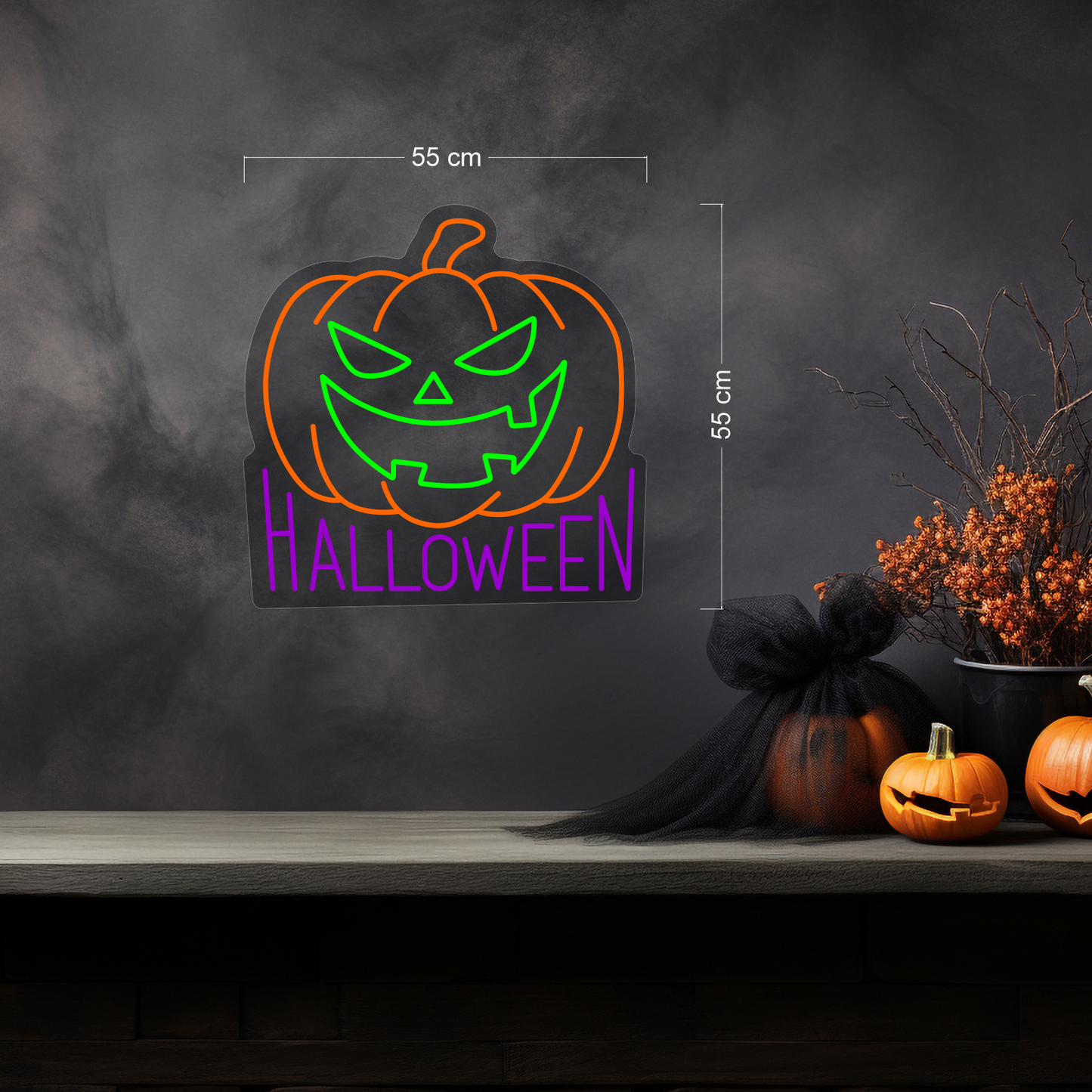 Halloween Pumpkin LED Neon Sign