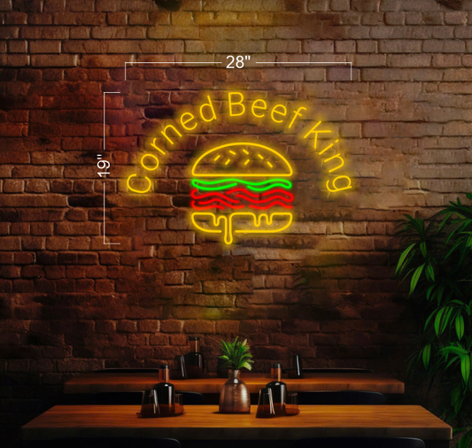 CORNED BEEF KING | LED Neon Sign