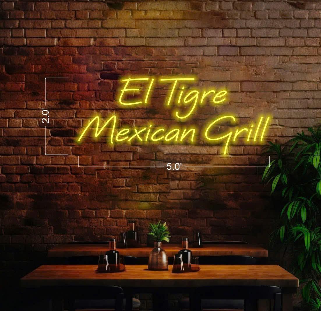 EL TIGRE MEXICAN GRILL (OUTSIDE) | LED Neon Sign