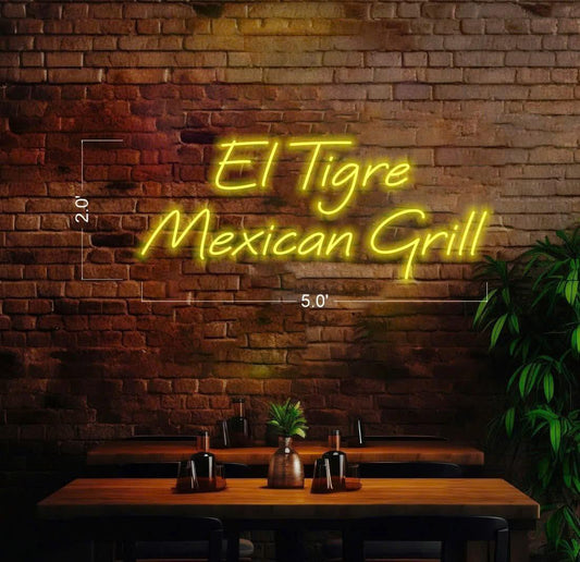 EL TIGRE MEXICAN GRILL (OUTSIDE) | LED Neon Sign