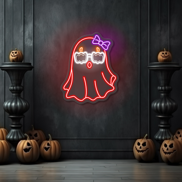 Cute Ghost LED Neon Sign