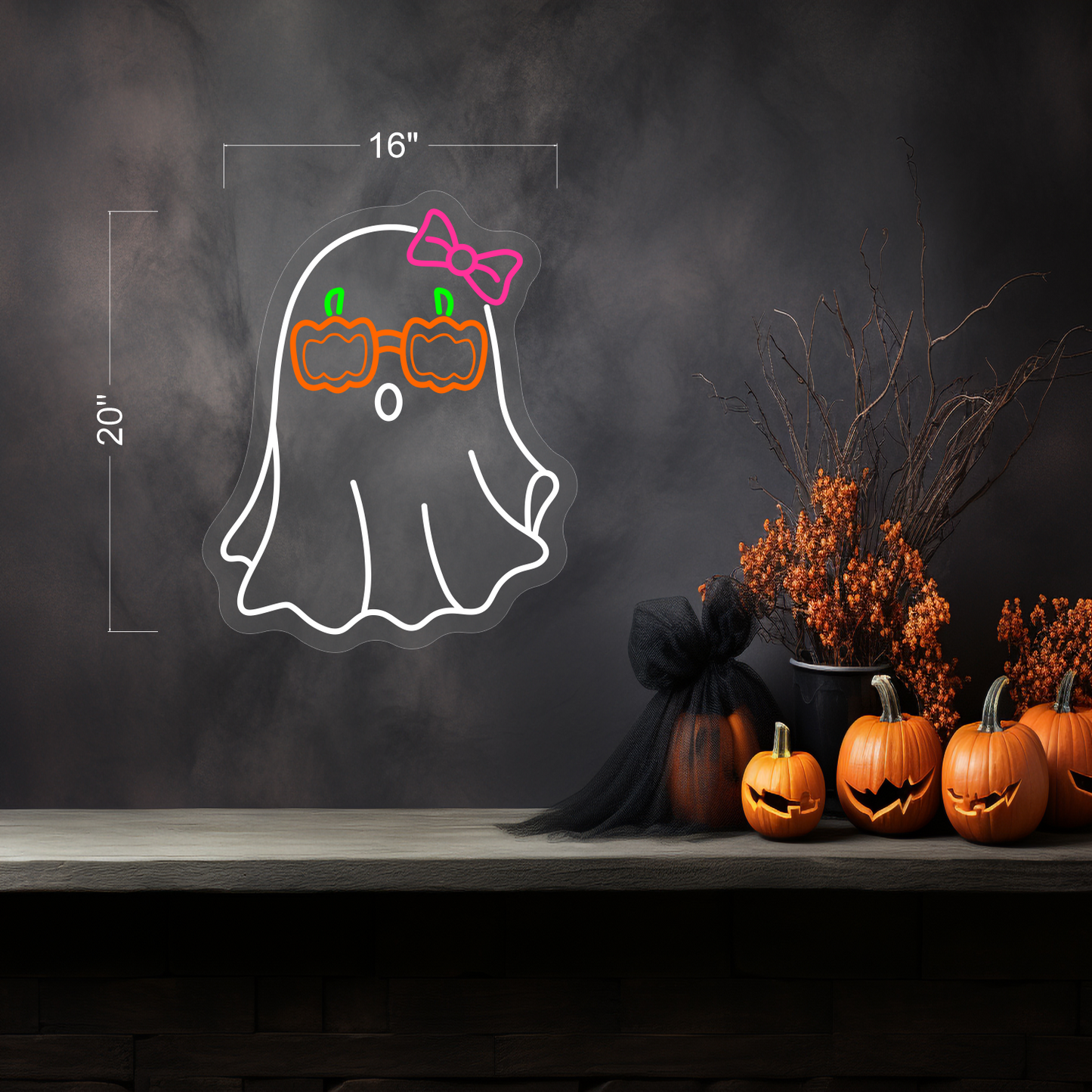 Cute Ghost LED Neon Sign