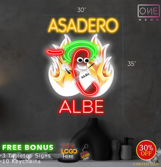 ASADERO ALBE | Led Neon Sign (waterproof)