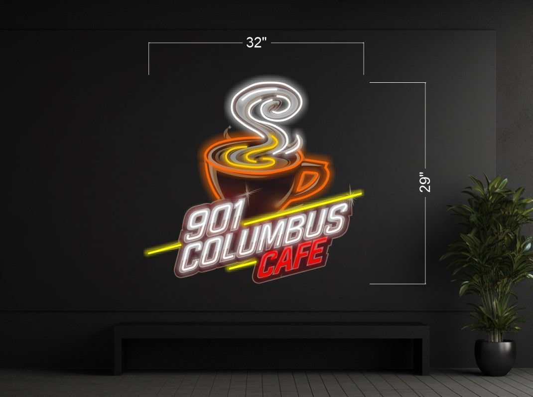 901 Columbus Cafe | LED Neon Sign