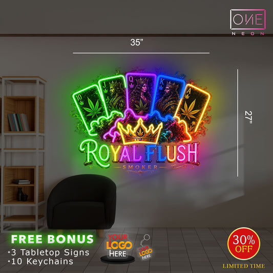 ROYAL FLUSH | Led Neon Sign