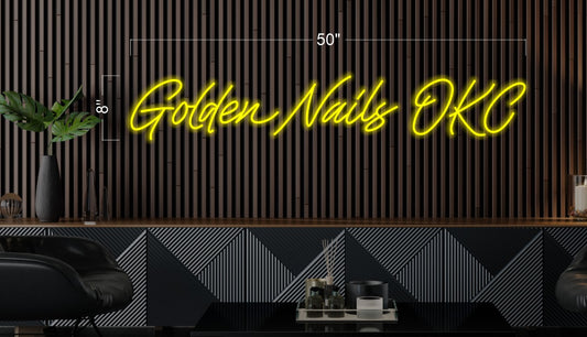 GOLDEN NAILS OKC | LED Neon Sign
