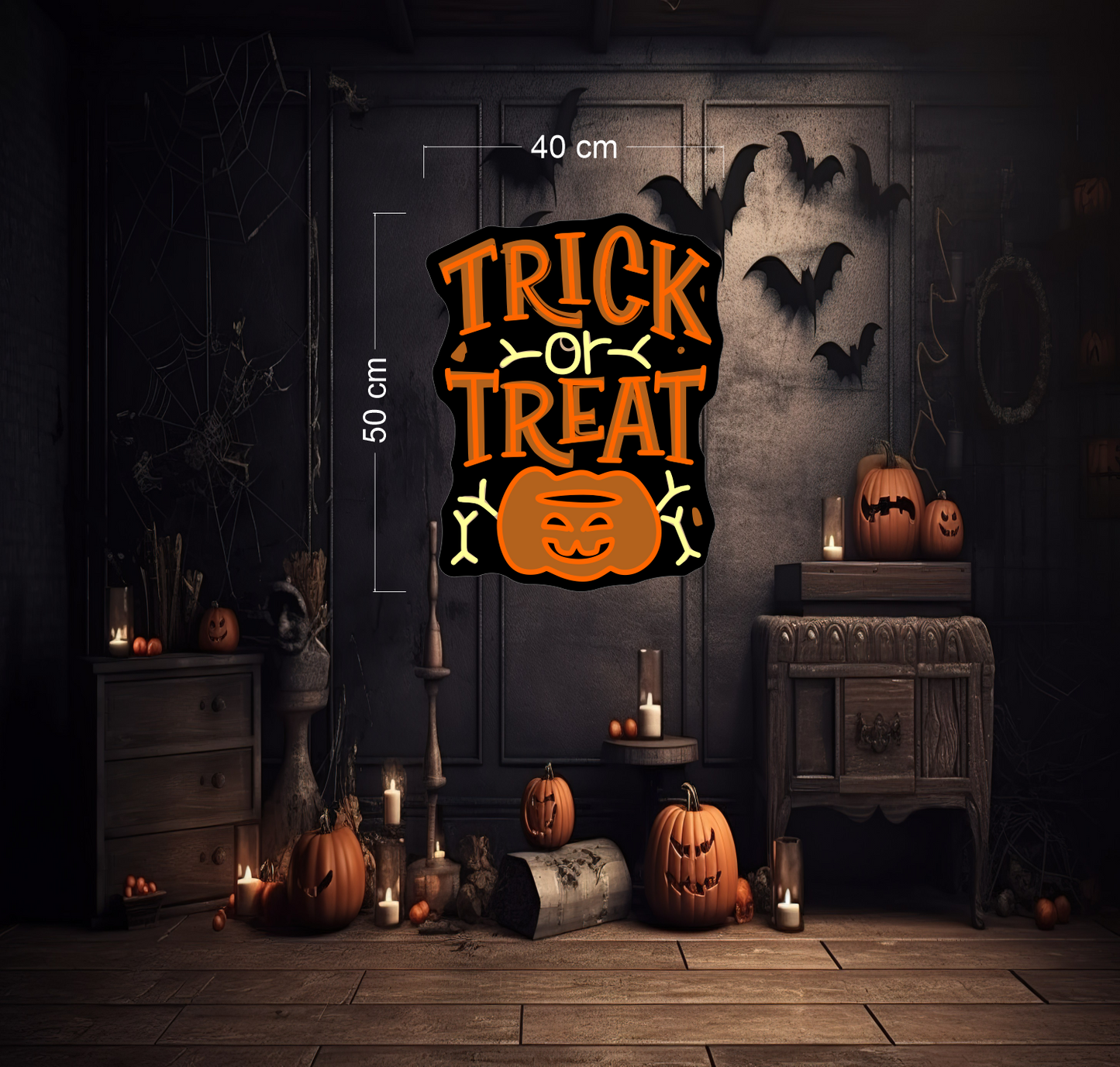 Trick or Treat LED Neon Sign