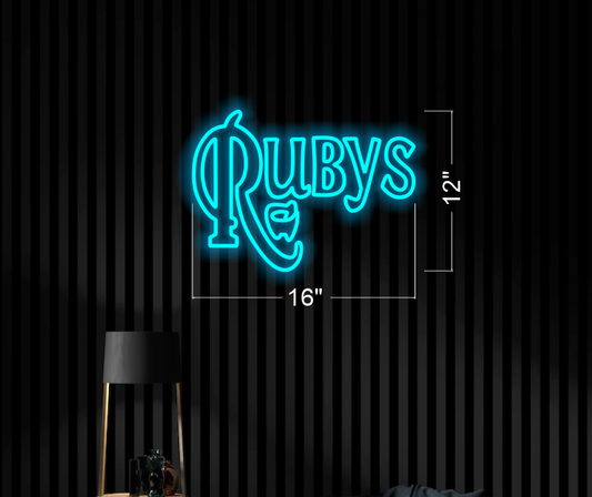 RUBY | LED Neon Sign (2 signs)