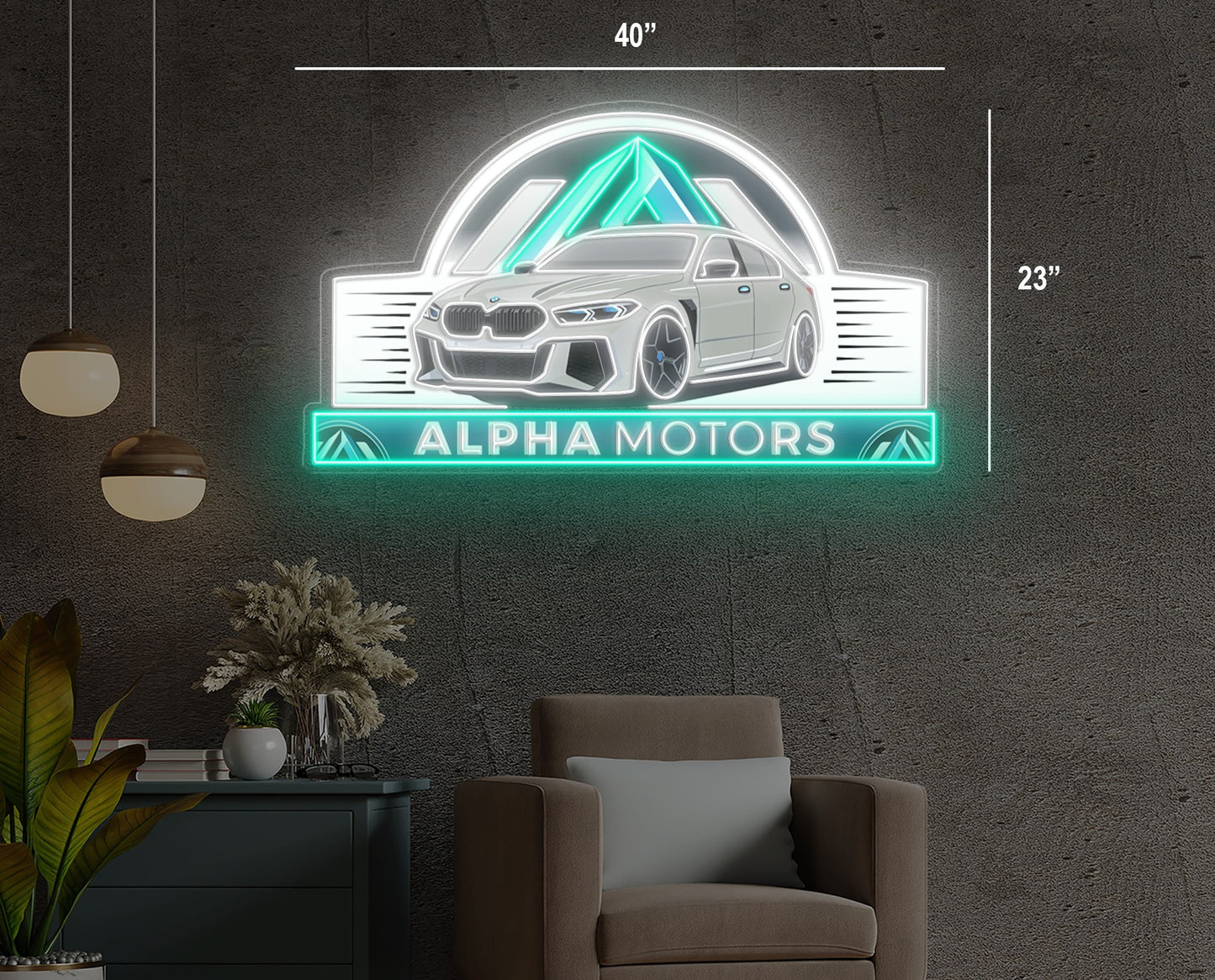 ALPHA MOTORS | Led Neon Sign