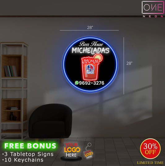 Beer hosue Mecheladas | Led Neon Sign