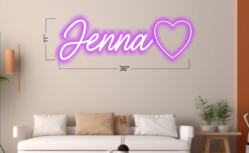 Jenna | LED Neon Sign