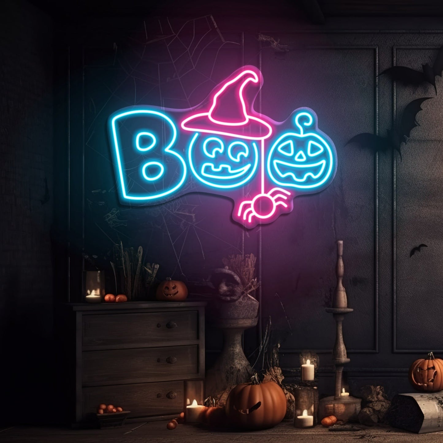 Boo LED Neon Sign