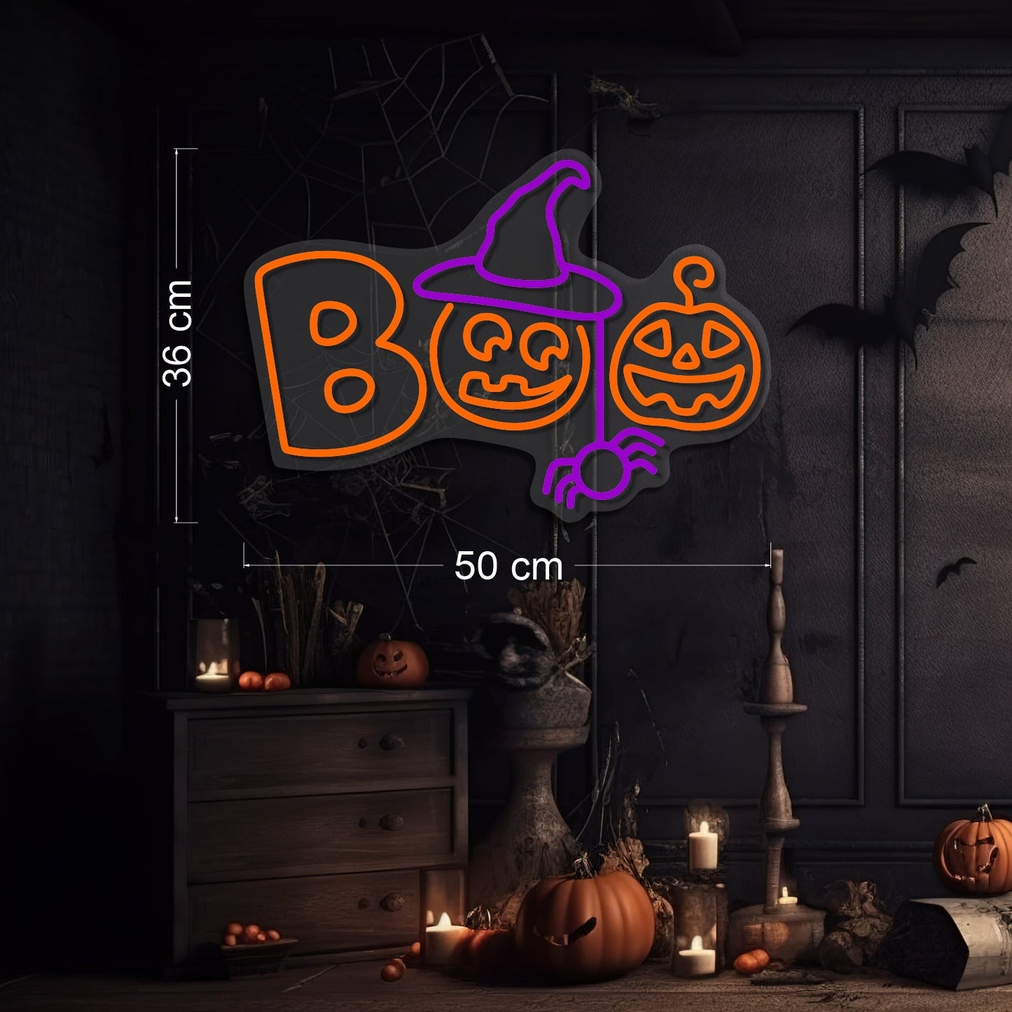 Boo LED Neon Sign