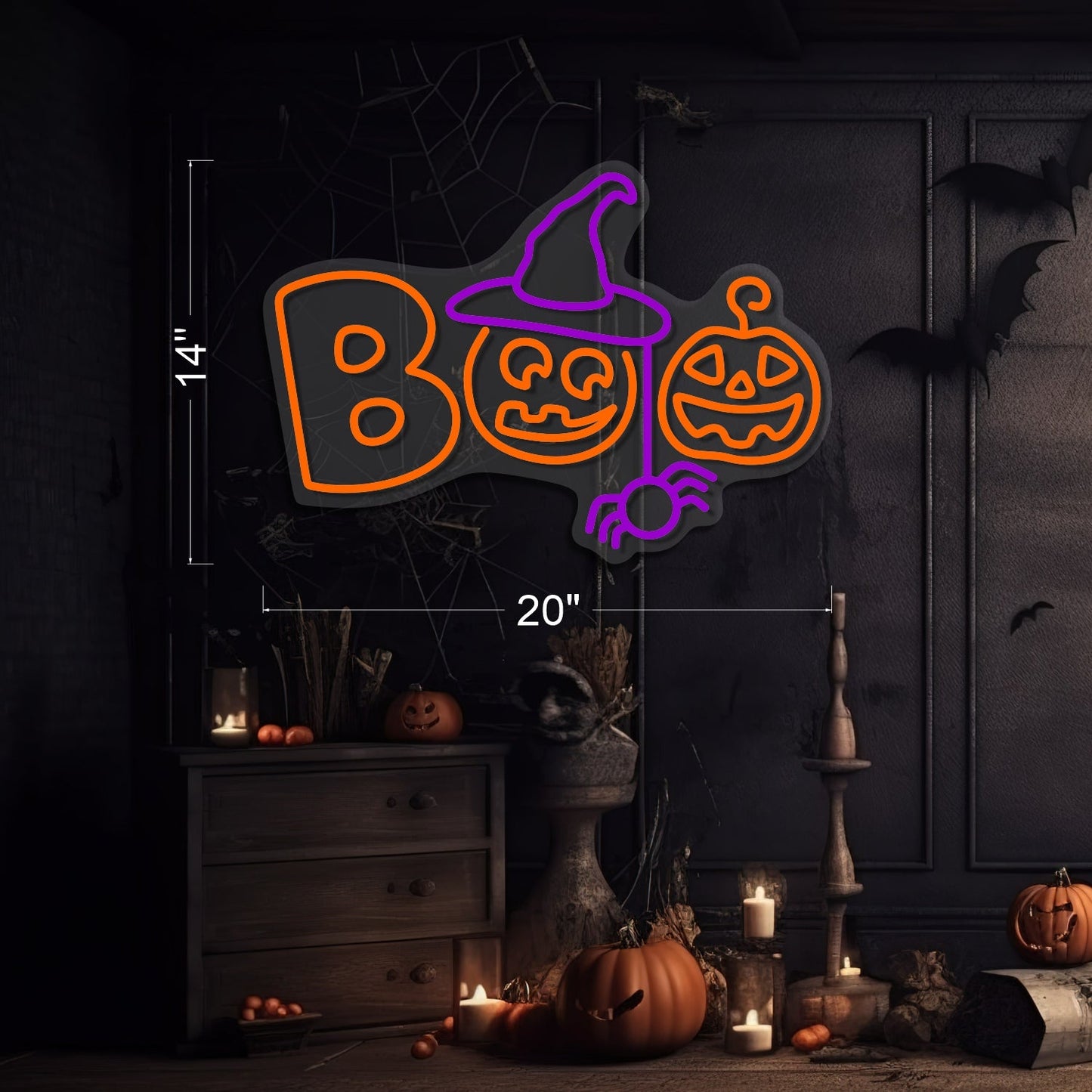 Boo LED Neon Sign