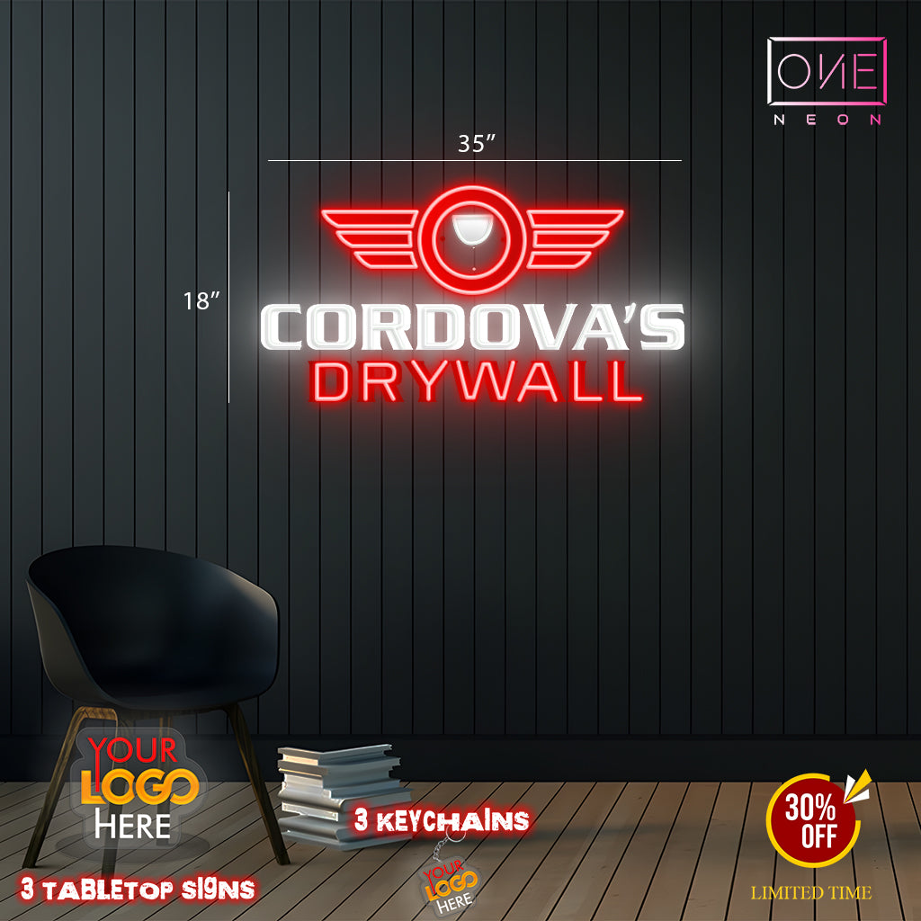 Cordova's Drywall | Led Neon Sign
