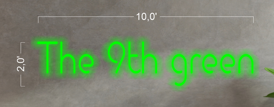 THE 9TH GREEN | LED Neon Sign (waterproof sign)