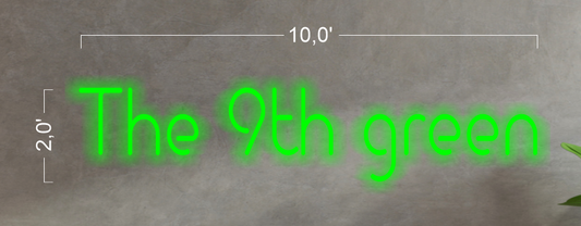 THE 9TH GREEN | LED Neon Sign (waterproof sign)