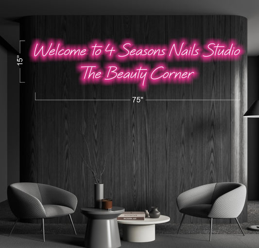 Nail studio + Life is not perfect | LED Neon Sign (2 signs)