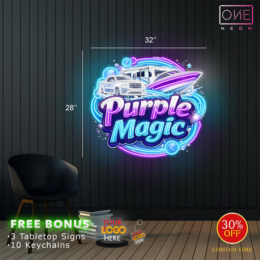 Purple Magic | Led Neon Sign