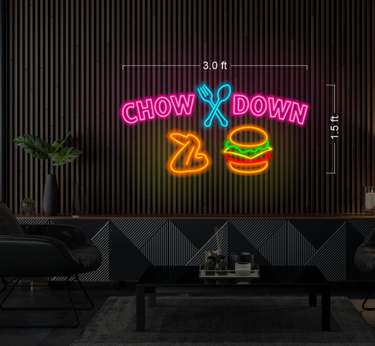 Chow Down | LED Neon Sign