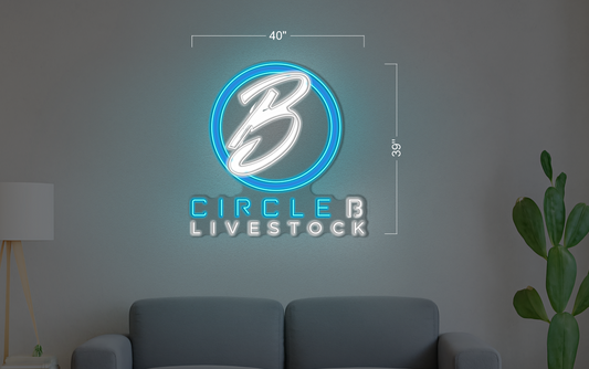 CIRCLE B LIVESTOCK | LED Neon Sign (waterproof)