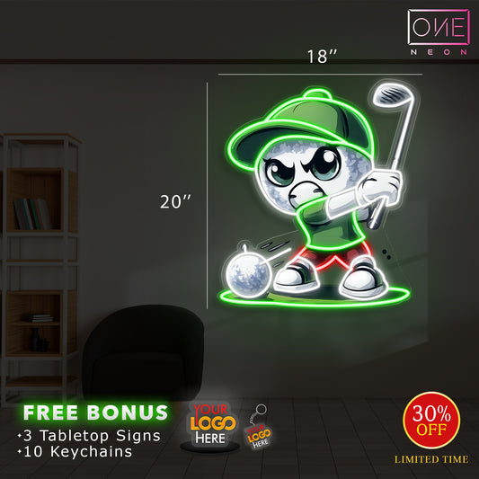 Custom Logo Sign - Golf | LED Neon Sign (INDOOR)