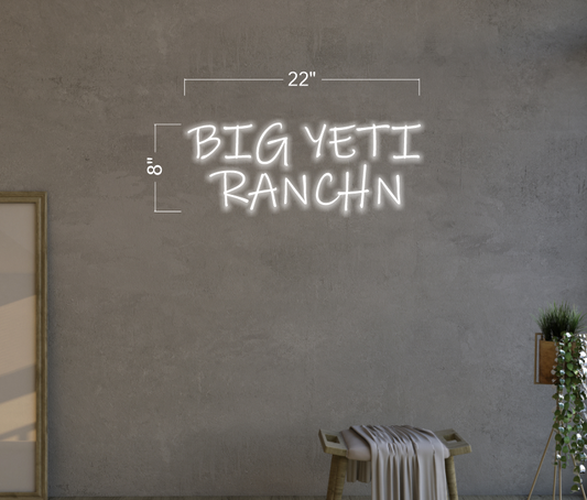 Big Yeti Ranch (RGB color) | LED Neon Sign