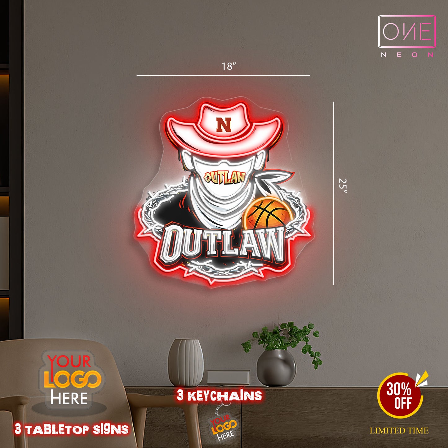 OUTLAW | Led Neon Sign