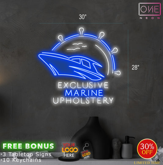 Exclusive Marine Upholstery | Led Neon Sign