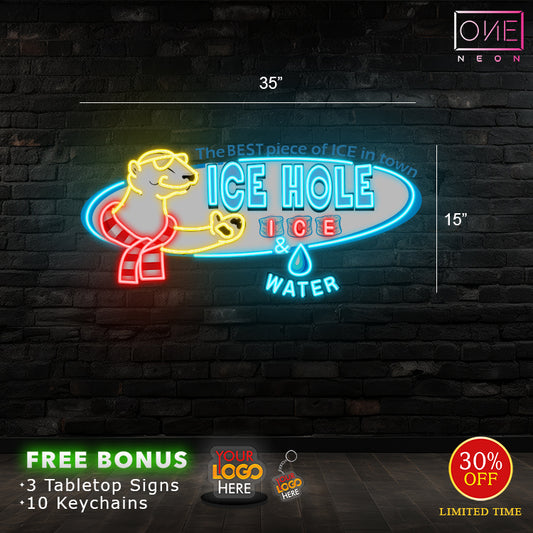 ICE| LED Neon Sign (2 signs)