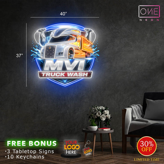 MVI TRUCK WASH | LED Neon Sign (2 signs)