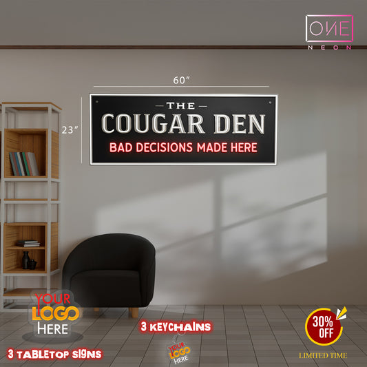 THE COUGAR DEN | LED Neon Sign
