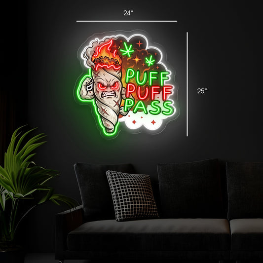 PUFF PUFF PASS | LED Neon Sign