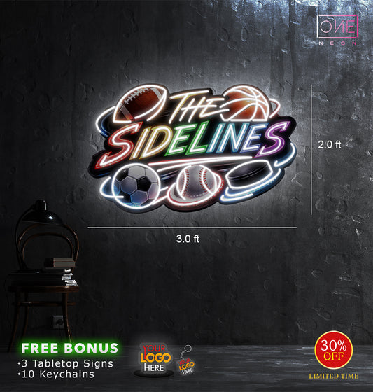 SIDELINES | LED Neon Sign (RGB)