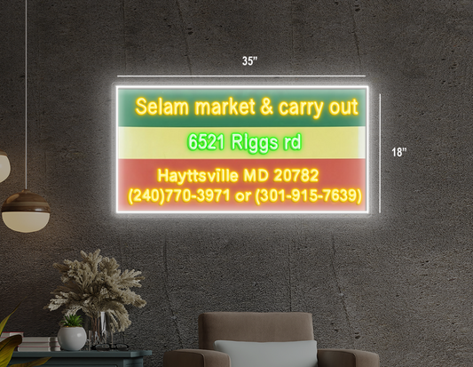 Selam Market | LED Neon Sign