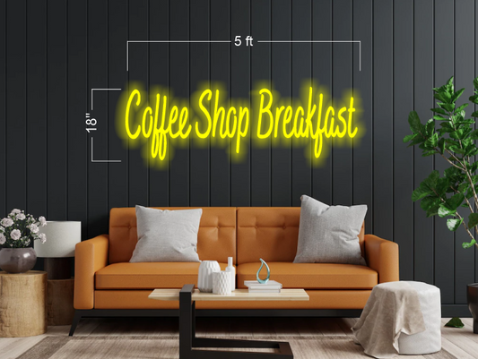 Coffee shop breakfast+Chicken pizza burger+ Fish Gyro Philly Steak+ Free delivery ( 4 signs)